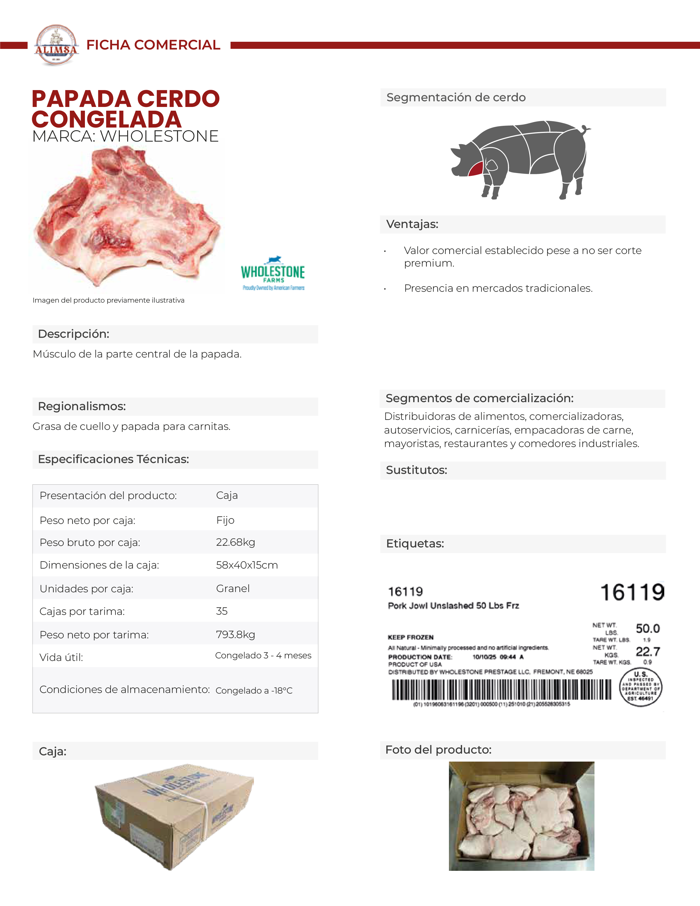 PAPADA CERDO WHOLESTONE